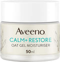Aveeno Face Calm+Restore Oat Gel Moisturiser (1x 50ml), Face Moisturiser to Instantly Soothe and Replenish the Skin's Moisture Barrier, Intensely Nourishing Day Cream, Tested on Sensitive Skin