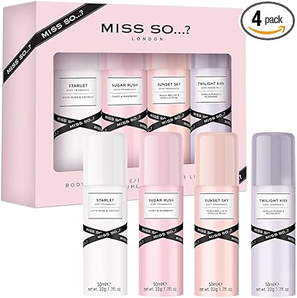 Miss So...? Mini Galore Womens Body fragrance Gift Set 4x50ml